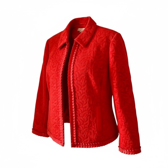 Coldwster Creek Jacket & Coat Women’s Red Size M - Picture 3 of 12